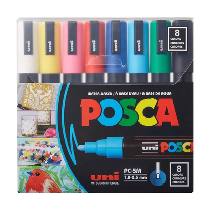 Set Marcadores POSCA PC-5M 8 Colores - Vista principal