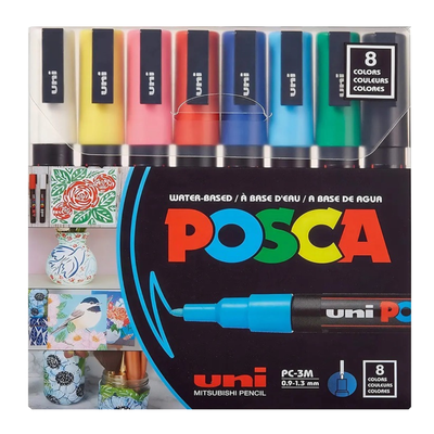 Set Marcadores POSCA PC-3M 8 Colores - Vista principal