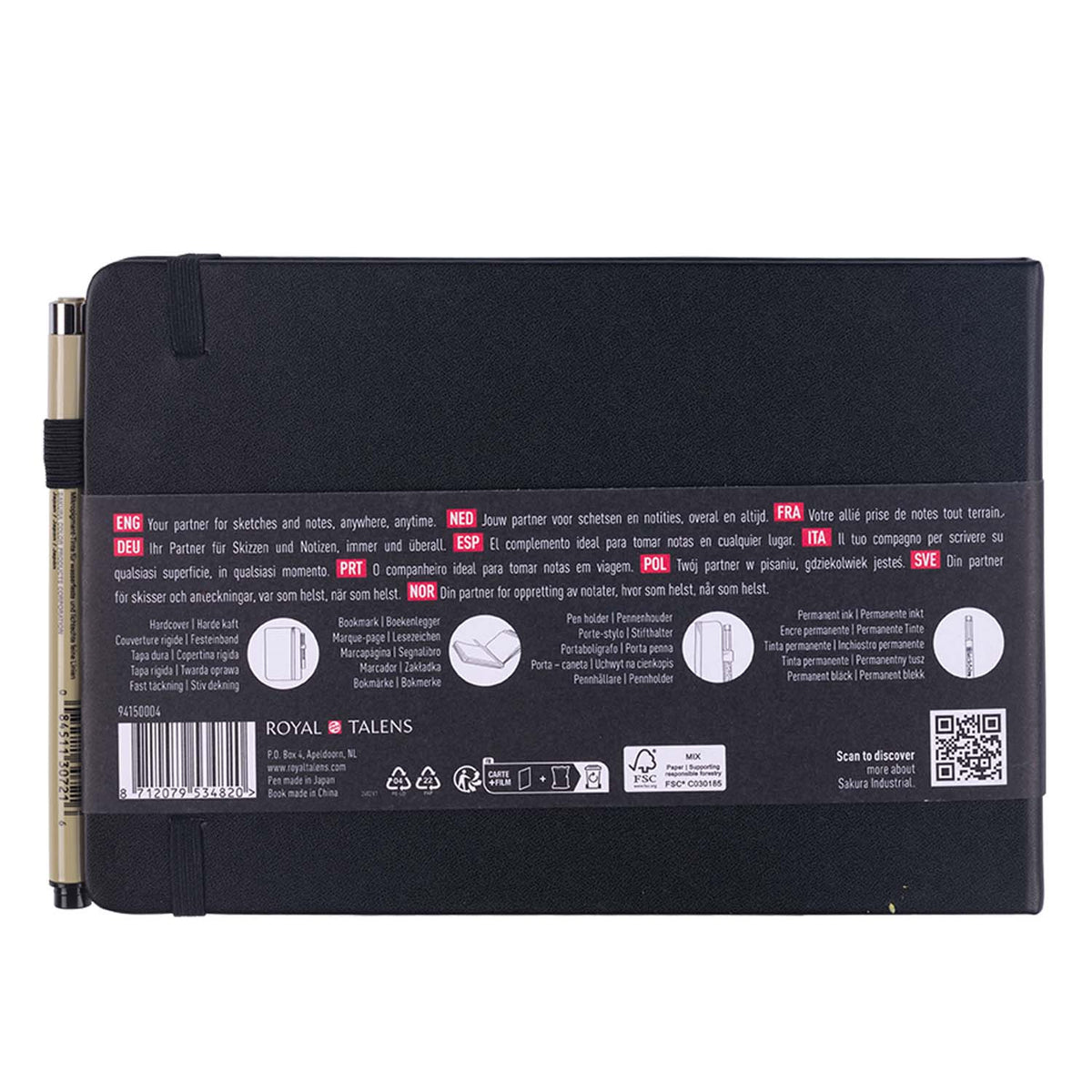 Sketchbook Sakura A5 80 Hojas 140 g Blanco Crema