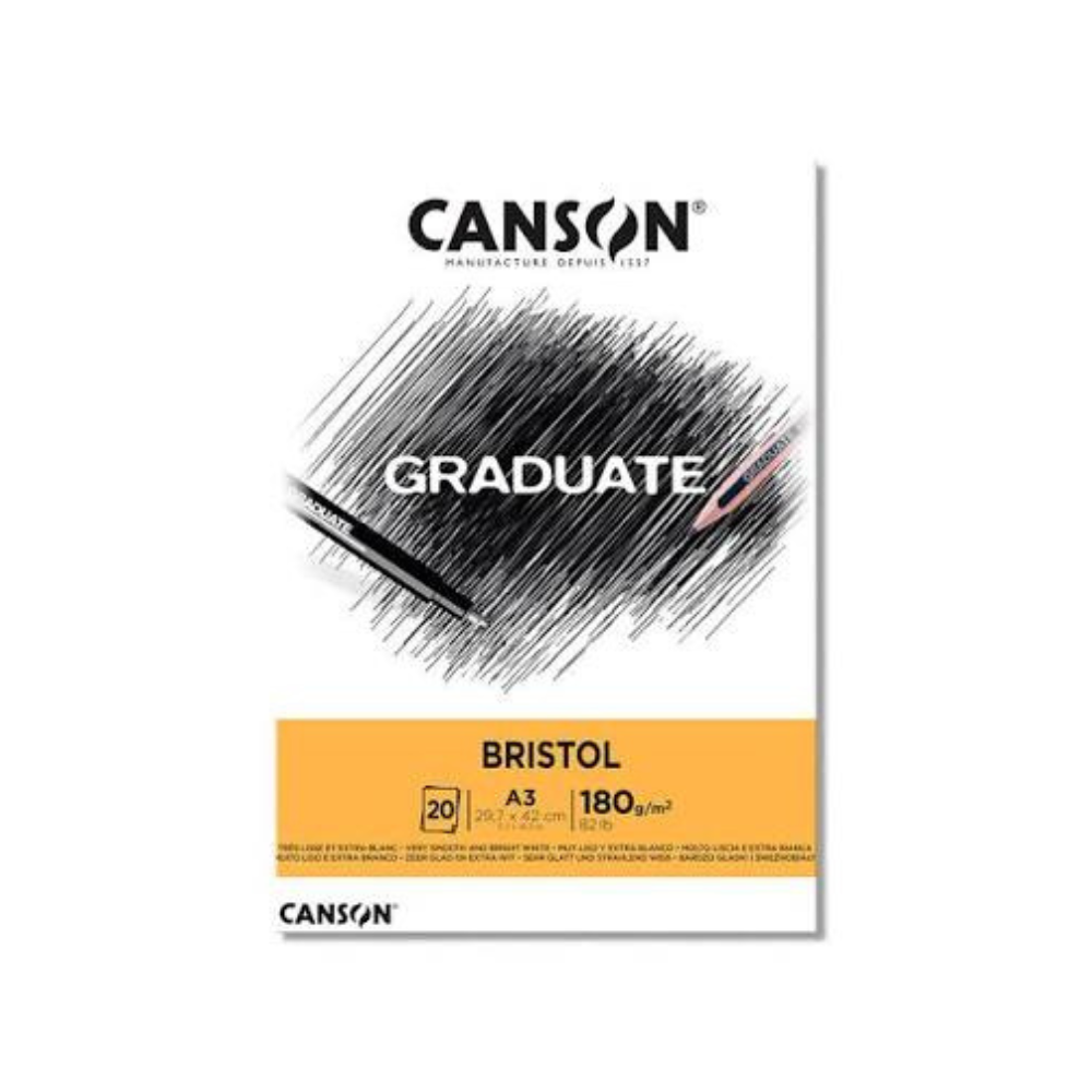 Block Canson Graduate Bristol A4