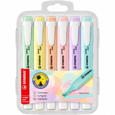 Set Destacadores Stabilo Swing Cool 6 Colores