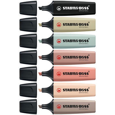 Set Destacadores Stabilo Boss Nature Colors 8 Colores