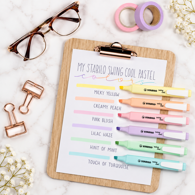 Set Destacadores Stabilo Swing Cool 6 Colores