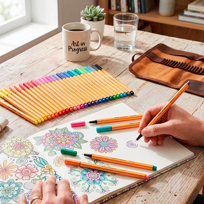 Set Stabilo Point 88 20 Colores (15 Clásicos + 5 Fluor)