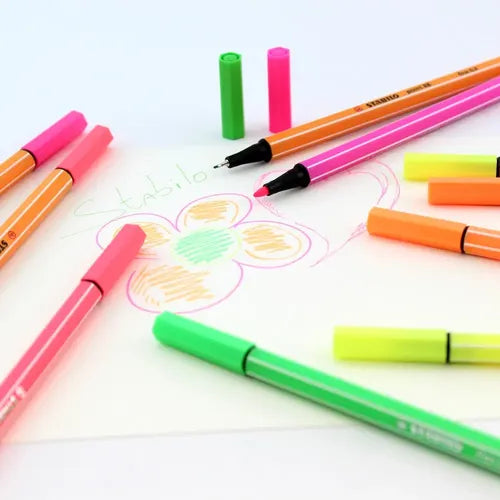 Set Stabilo Point 88 + Pen 68 Fluor 10 Colores