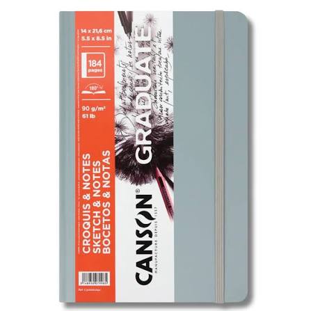 Sketchbook Canson Graduate Croquis Gris Claro A5