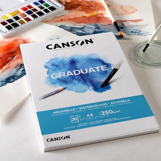 Block Canson Graduate Acuarela A4 250 g - Vista 3