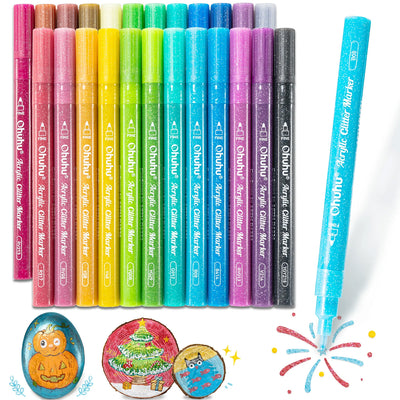Set Marcadores Glitter Metálicos Ohuhu 24 Colores