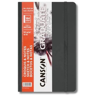 Sketchbook Canson Graduate Croquis Gris Oscuro A5 - Vista 1
