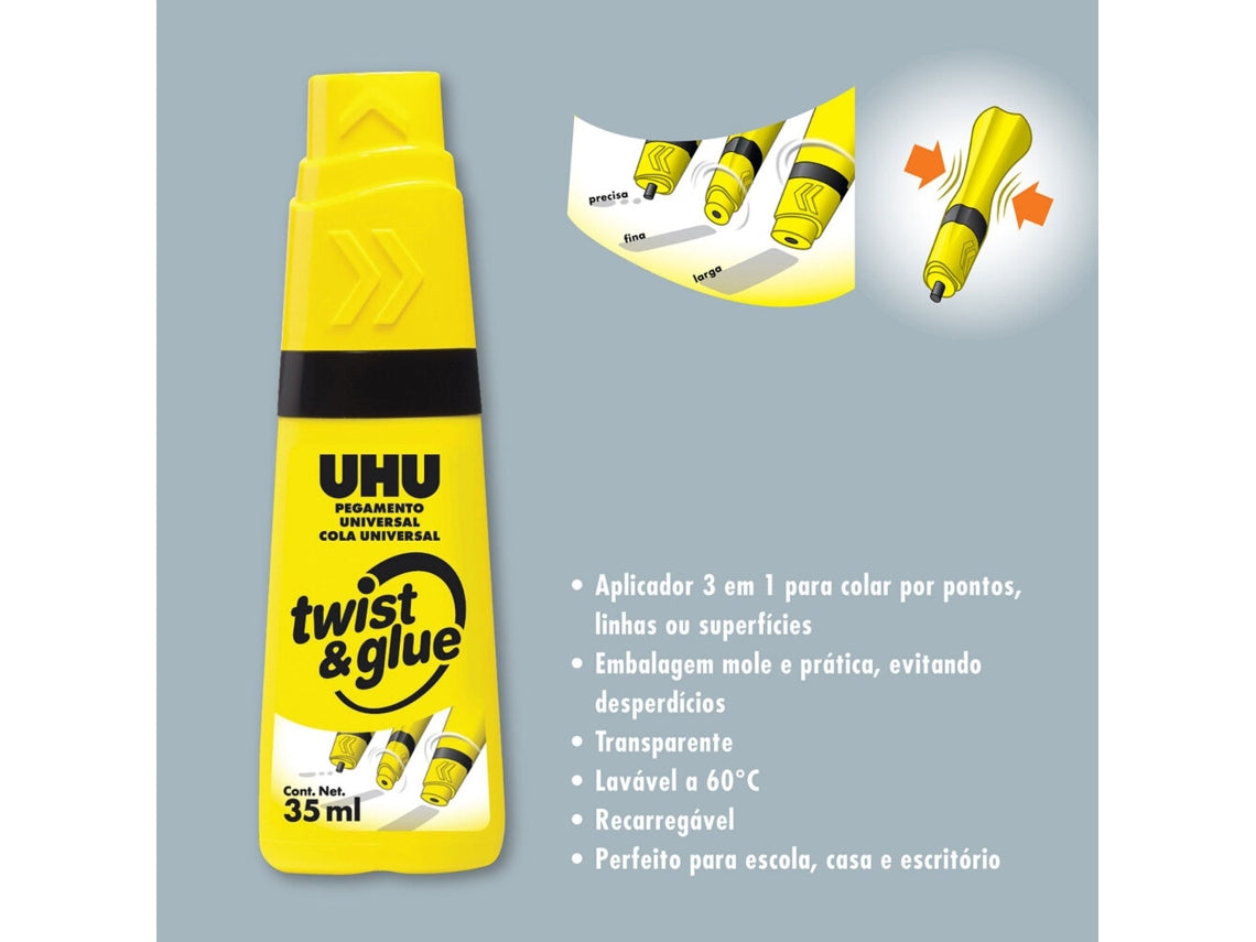 Adhesivo UHU Twist & Glue 35 ml