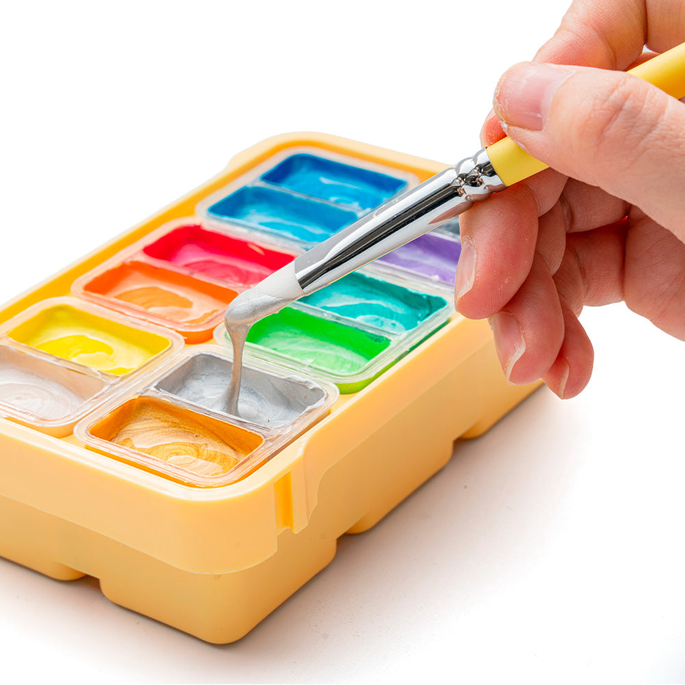 Set Gouache Metalizado Himi 12 Colores