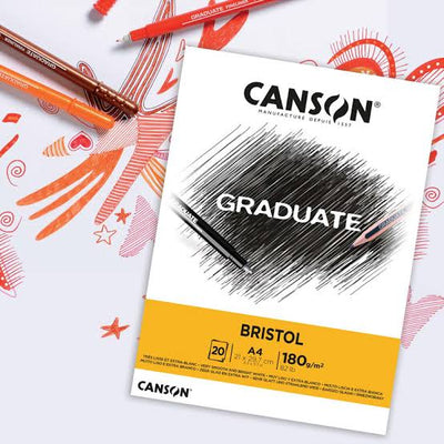Block Canson Graduate Bristol A4 - Vista 1