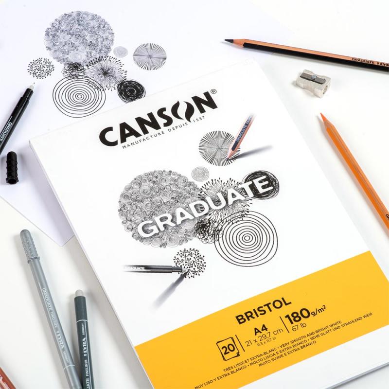 Block Canson Graduate Bristol A4 - Vista 2