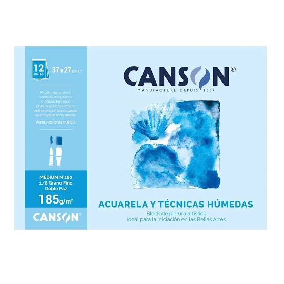 Block Canson Técnicas Húmedas Nº 180 1/8 - Vista 1