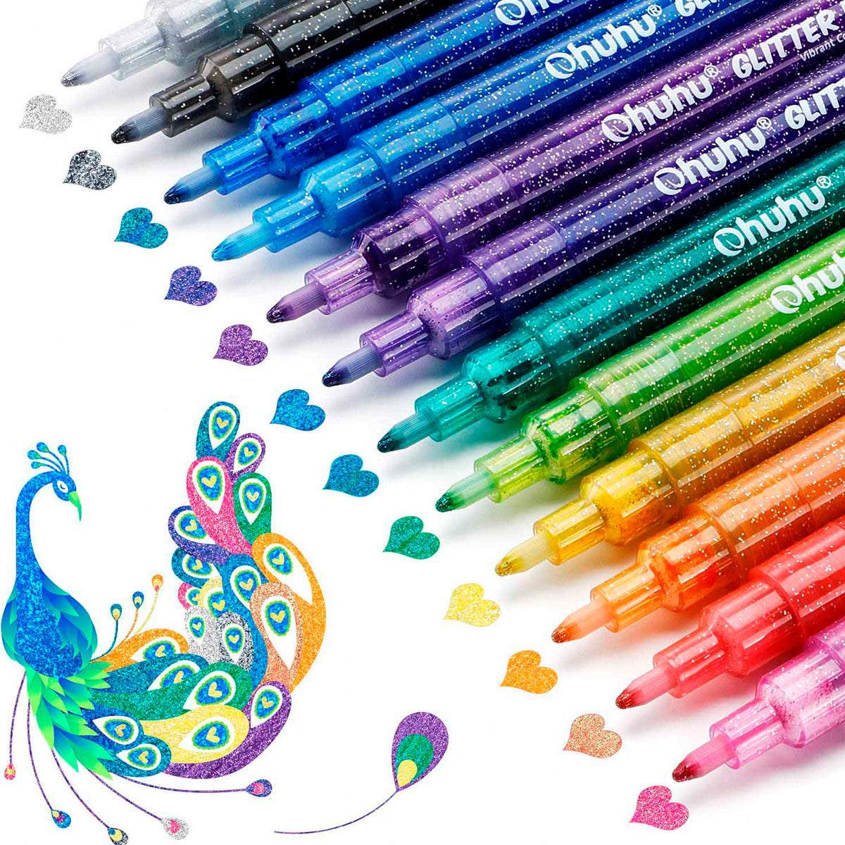 Set Marcadores Glitter Metálicos Ohuhu
