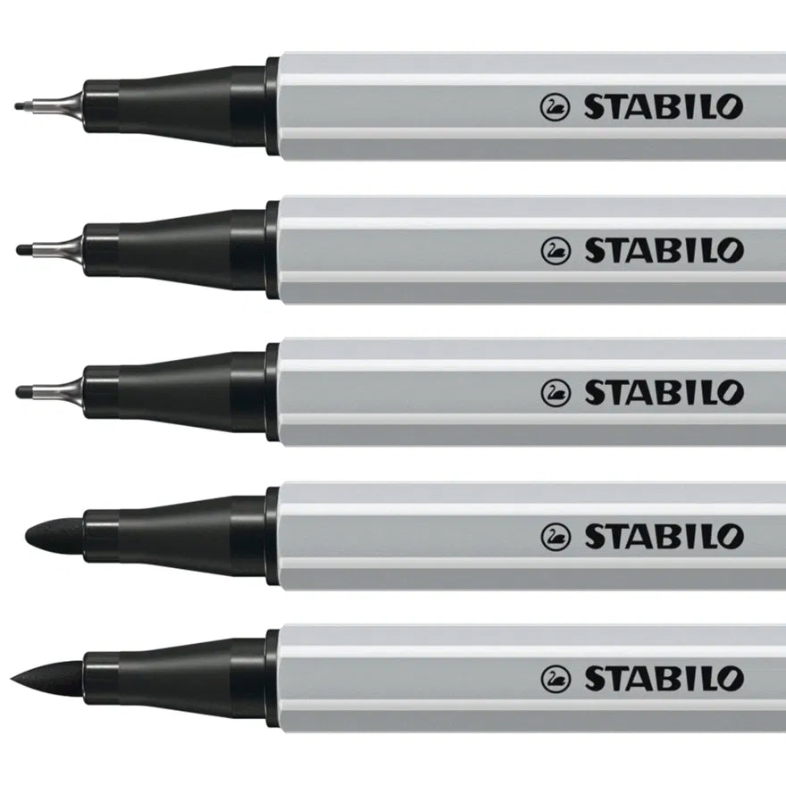 Set Stabilo Creative Tips Negro 5 Puntas