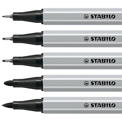 Set Stabilo Creative Tips Negro 5 Puntas