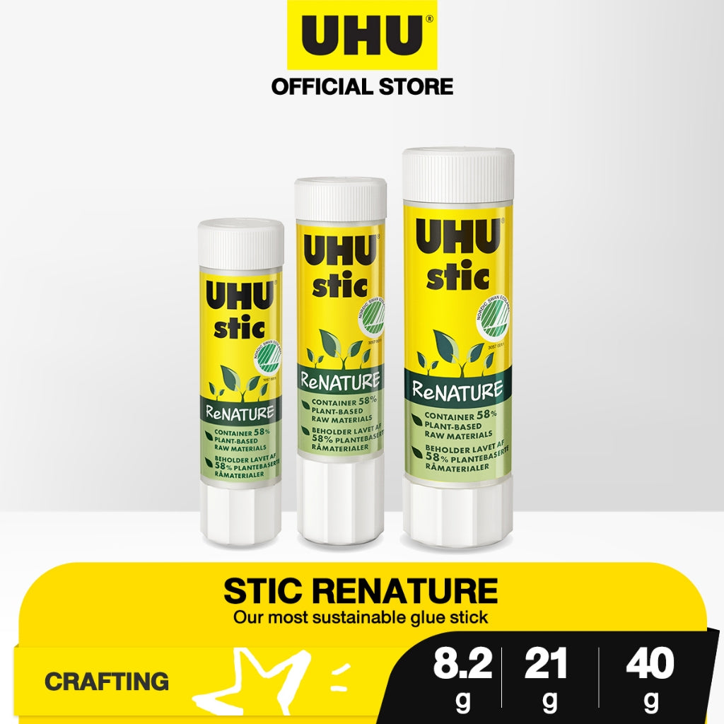 Adhesivo UHU Stic ReNATURE 21 g