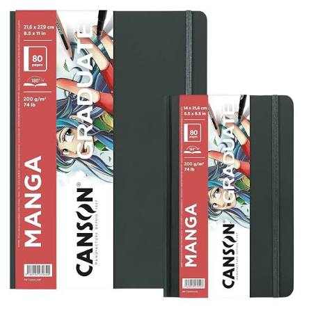 Sketchbook Canson Graduate Manga A4 - Vista 1
