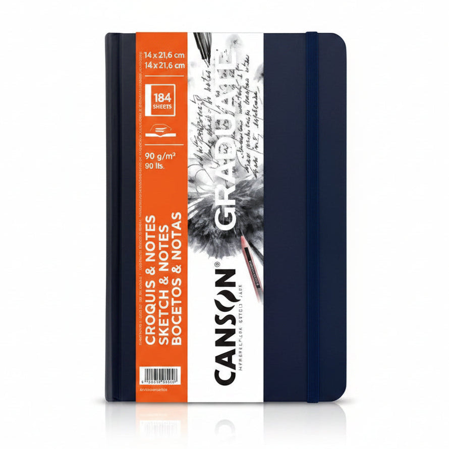 Sketchbook Canson Graduate Croquis Azul Oscuro A5