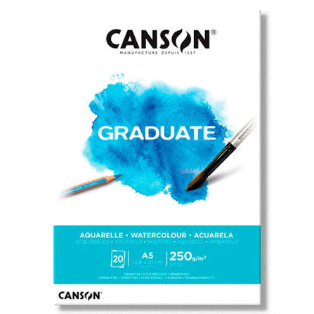 Block Canson Graduate Acuarela A5 250 g - Vista 3