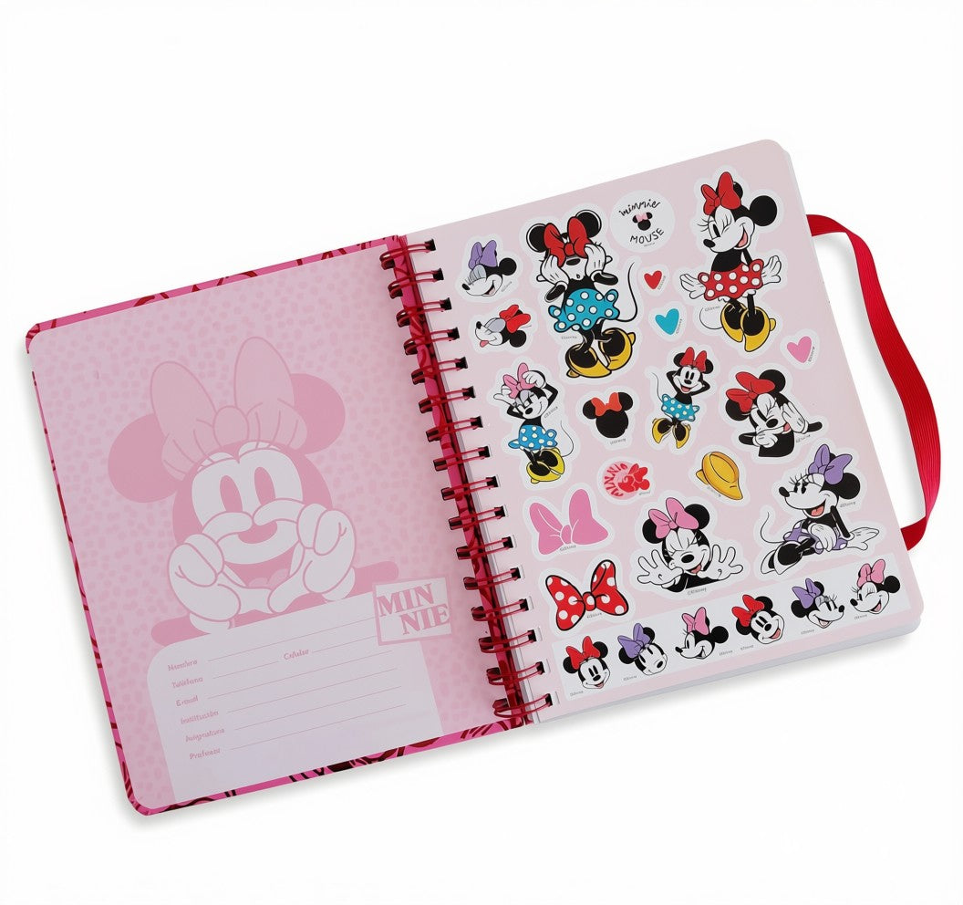 Libreta espiral Mooving A5 Tapa Dura Minnie