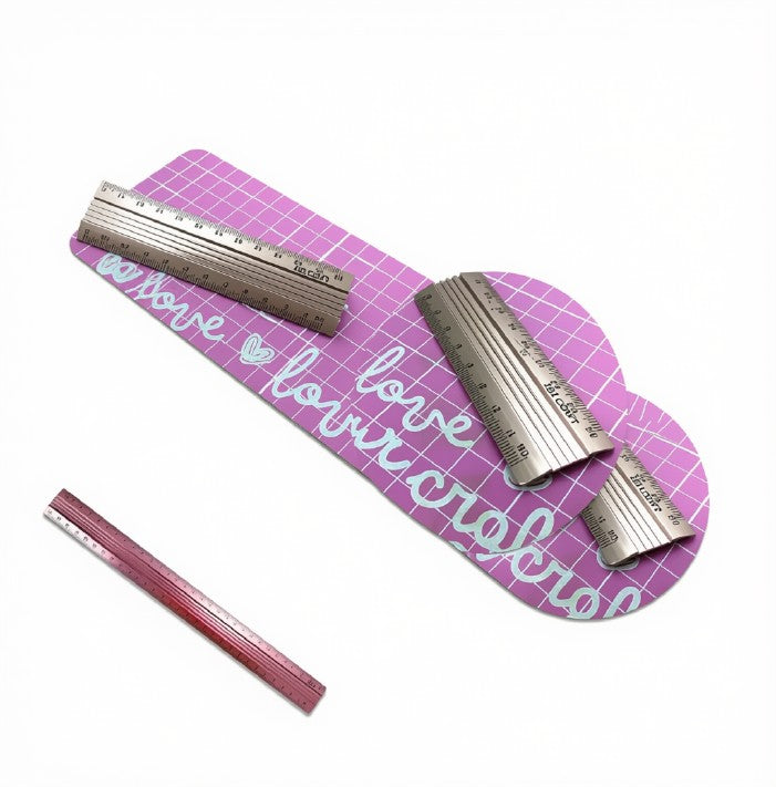 Regla de Aluminio Ibicraft Rosa 30 cm